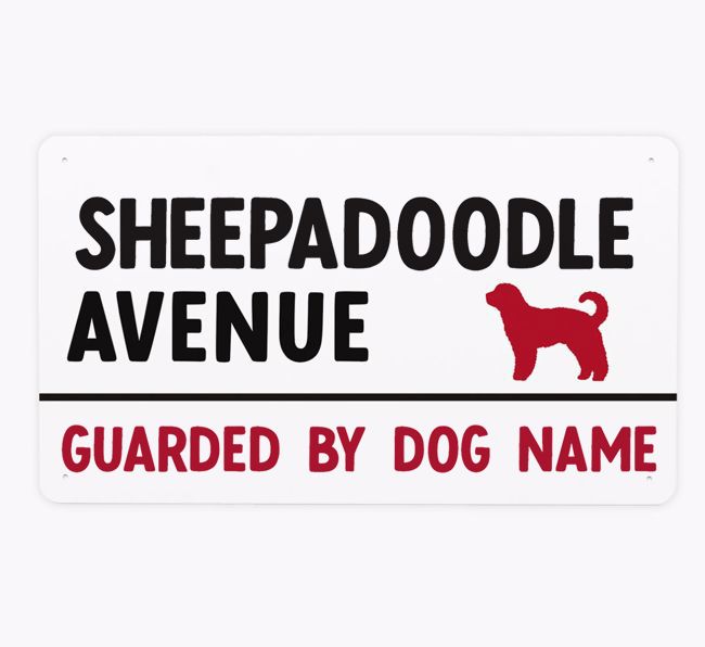 {breedFullName} Avenue: Personalized Metal Sign